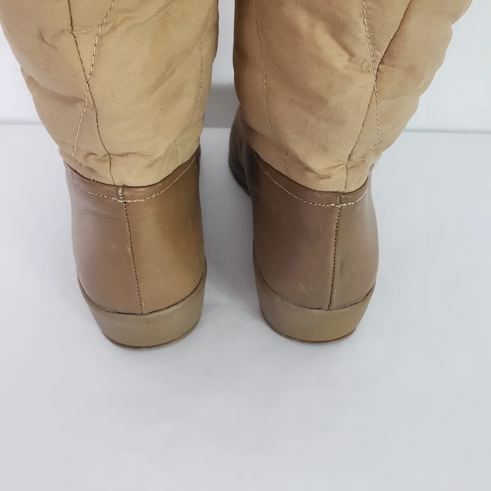 Diadora Made in Italy leather fur boots size 38